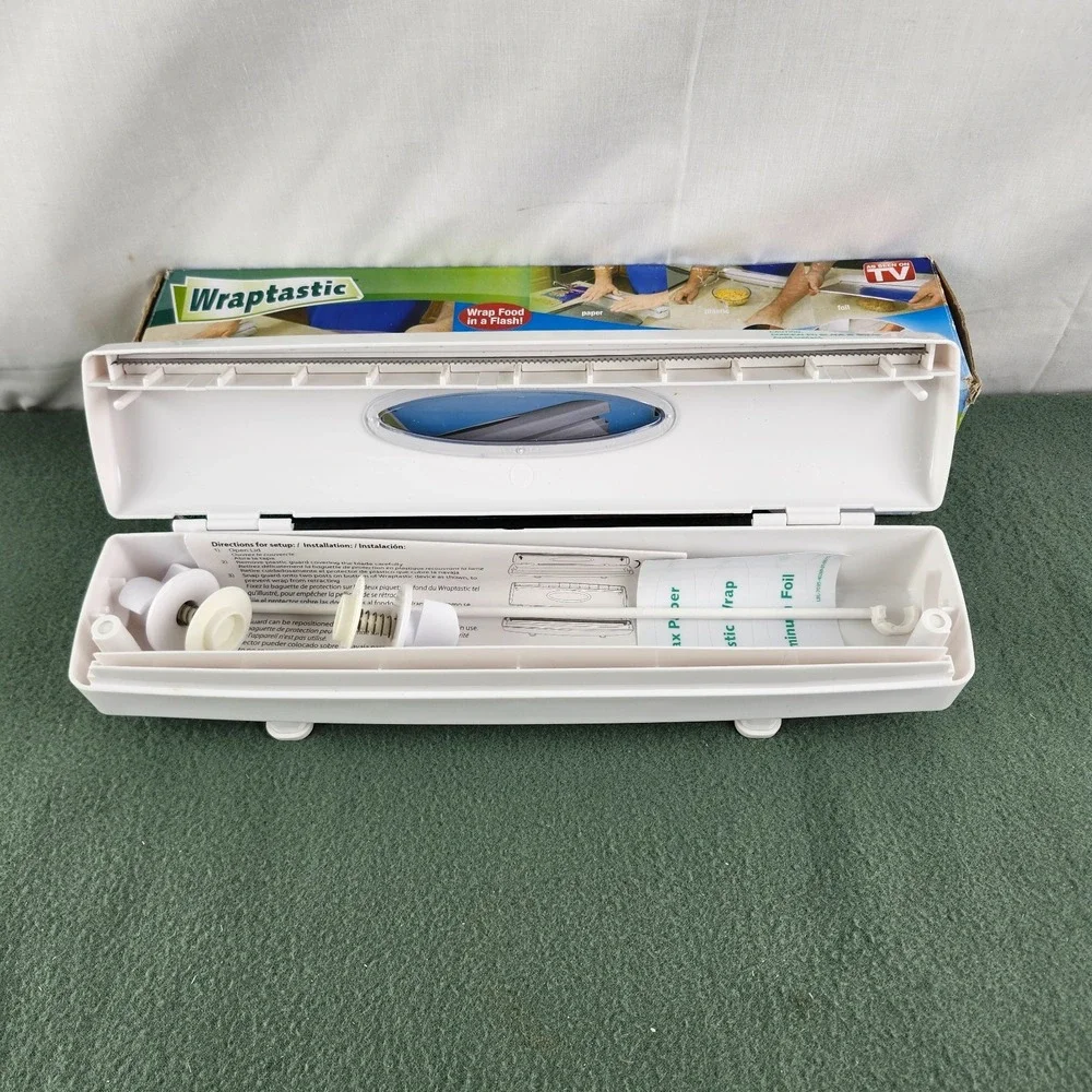 Hampton Direct Wraptastic Plastic Wrap Aluminum Foil Wax Paper Dispenser